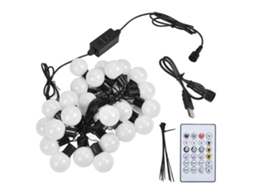 Cordão de luzes LED RGB inteligentes BJ-16.4ft com USB para decoração de quartos, festas, casamentos, ambientes internos e externos.