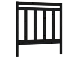 Cabeceira de Cama 81x4x100 Cm Pinho Maciço Marrom MAISON EXCLUSIVE