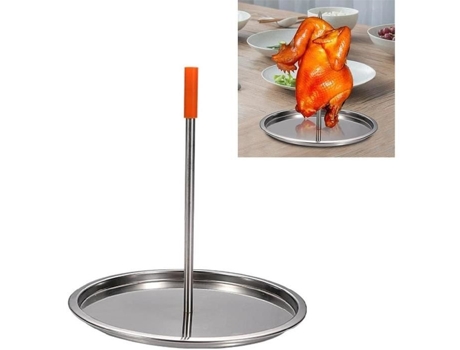 Rack para Assar Frango Desconhecido Grelha de Frango com Bandeja para Churrasco Carvão INCONNU