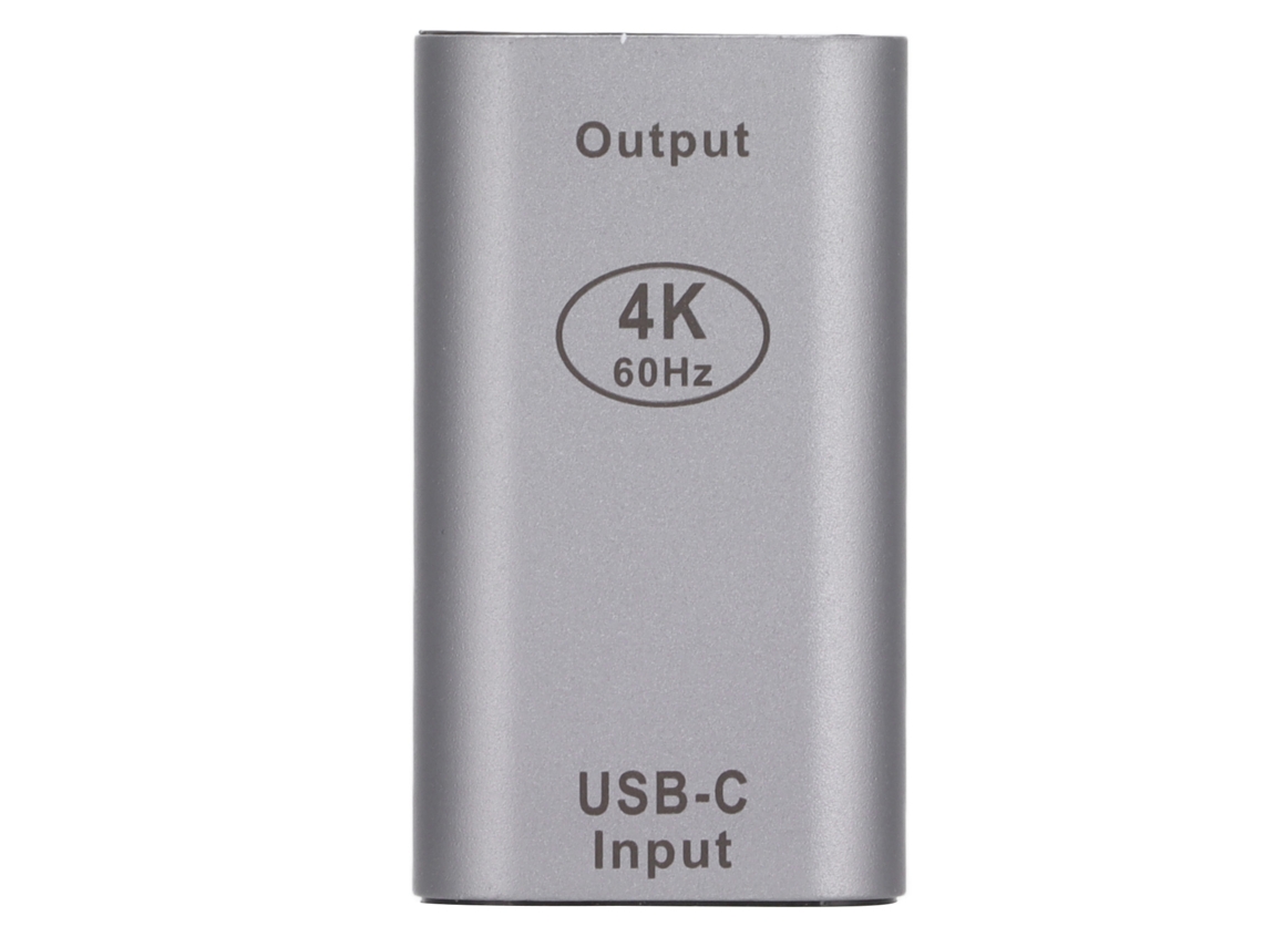 Adaptador Tipo C para Interface Multimídia HD 4K 60Hz com Carcaça de Alumínio - Conversor de Vídeo JD0761