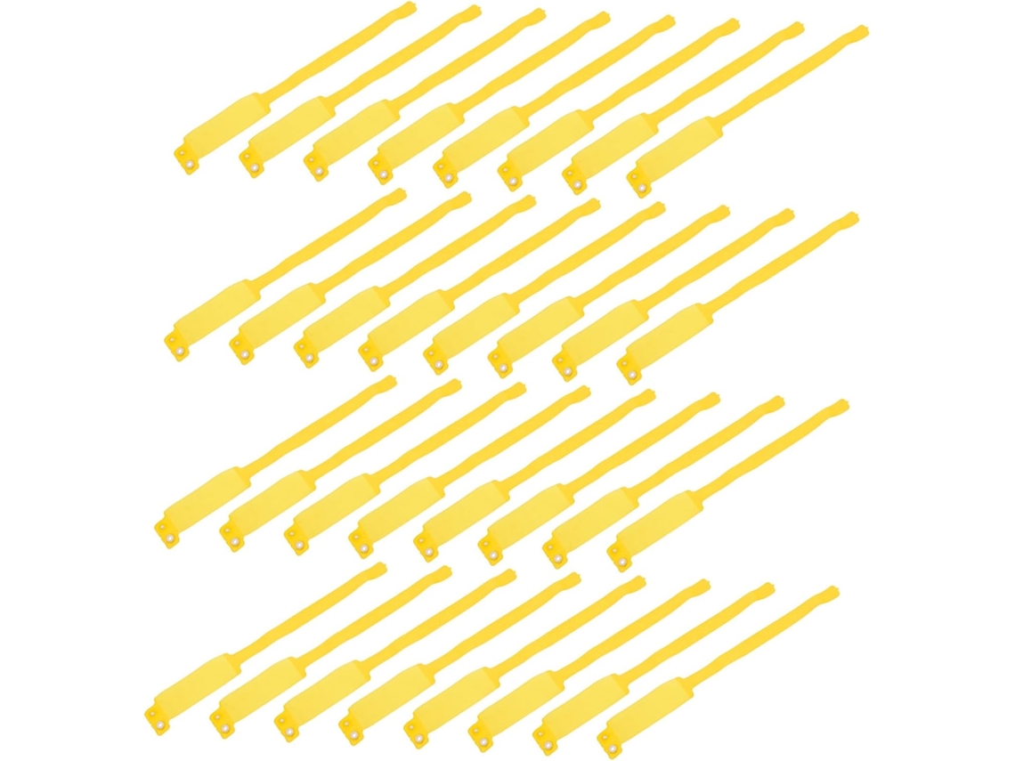 100 pulseiras de identificação médica em PVC, impermeáveis e resistentes a cascalho, para hospitais.