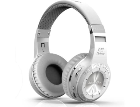 Auscultadores Bluetooth BLUEDIO Bluedio-H (On Ear - Branco)