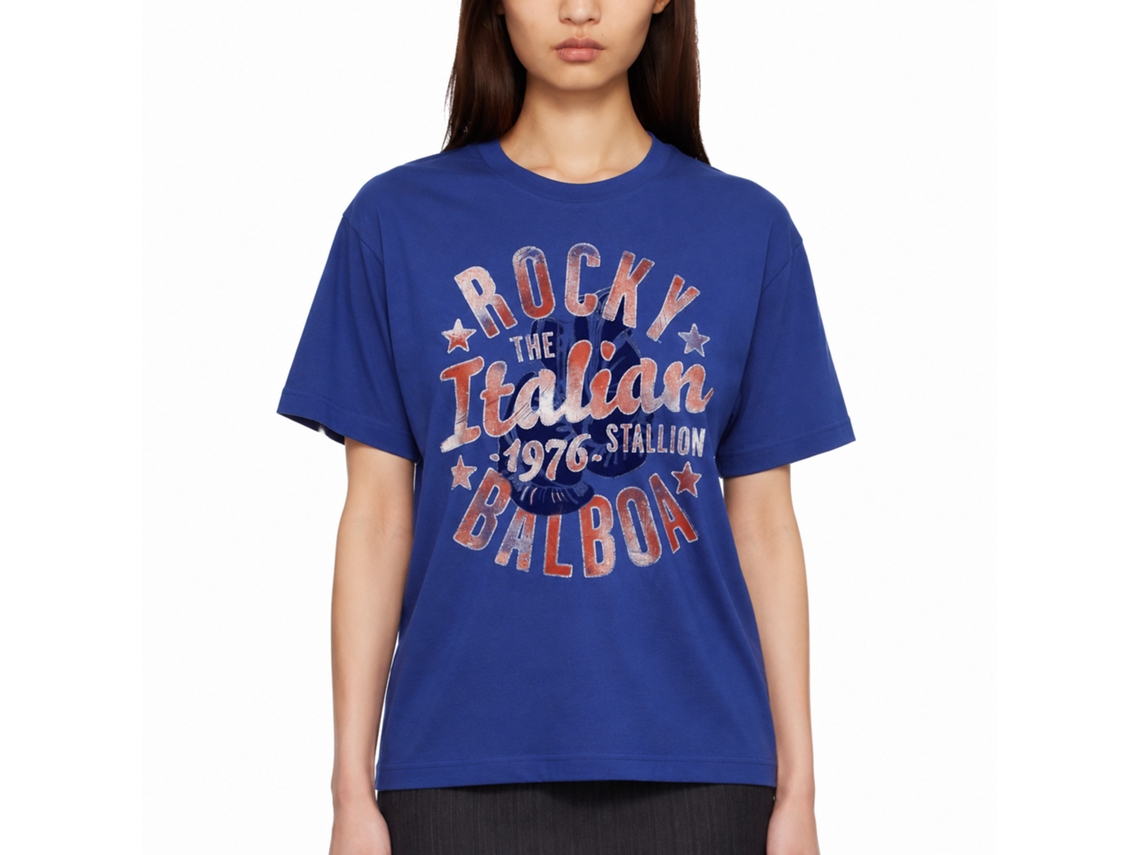 Rockinstone Rocky Movie Italian Stallion Solid Royal Adult T-shirt Size:xxxl