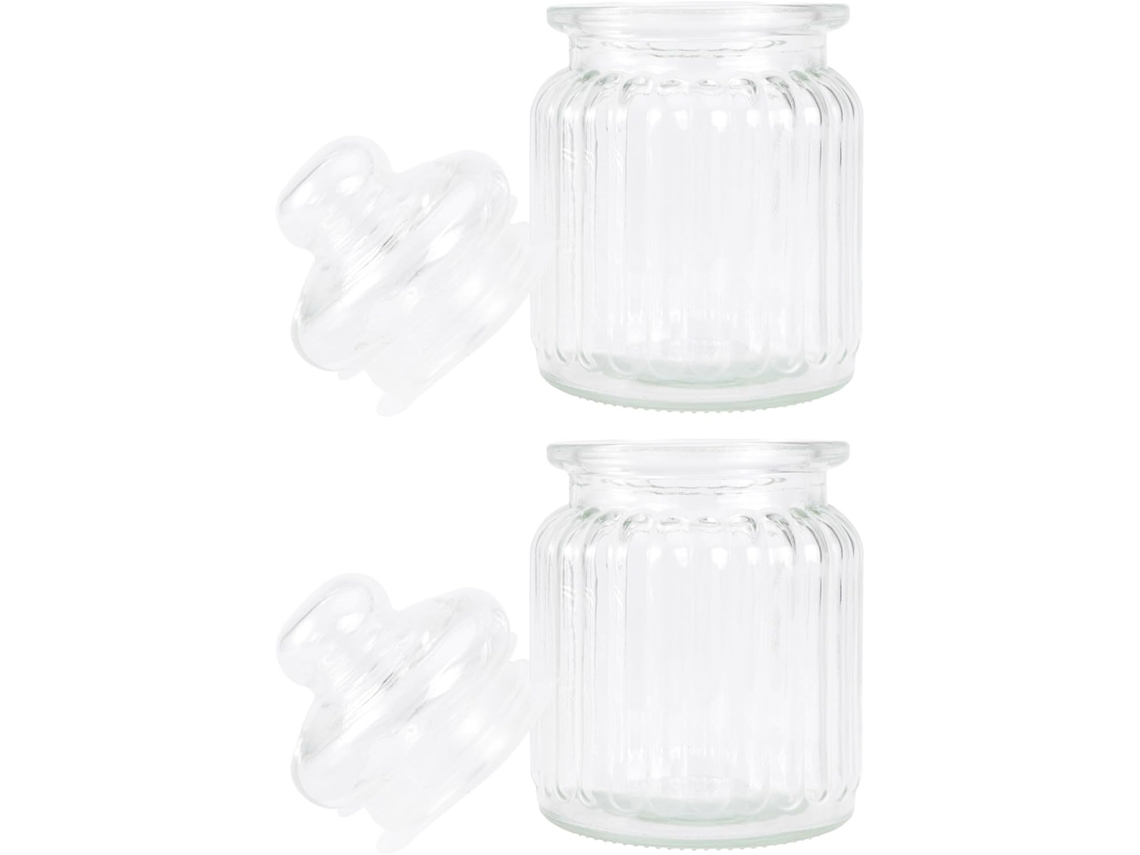 Potes De Vidro Herméticos Didiseaon Para Armazenar Chá E Mel, 2 Unidades De 230ml, Design Delicado E Fechamento À Prova