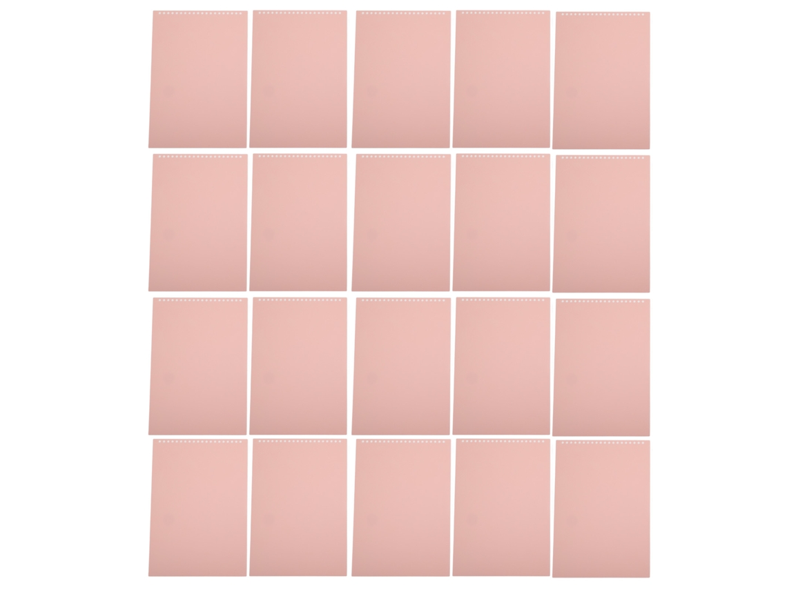 20 folhas de papel A4 com 20 estampas coloridas, à prova d'água, rosa.