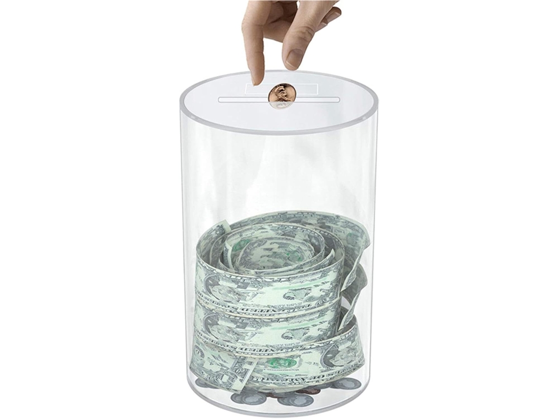 Cofrinho Transparente, Cofre De Acrílico, Grande Capacidade, De Dinheiro- A Decoração Perfeita Para Meninos E