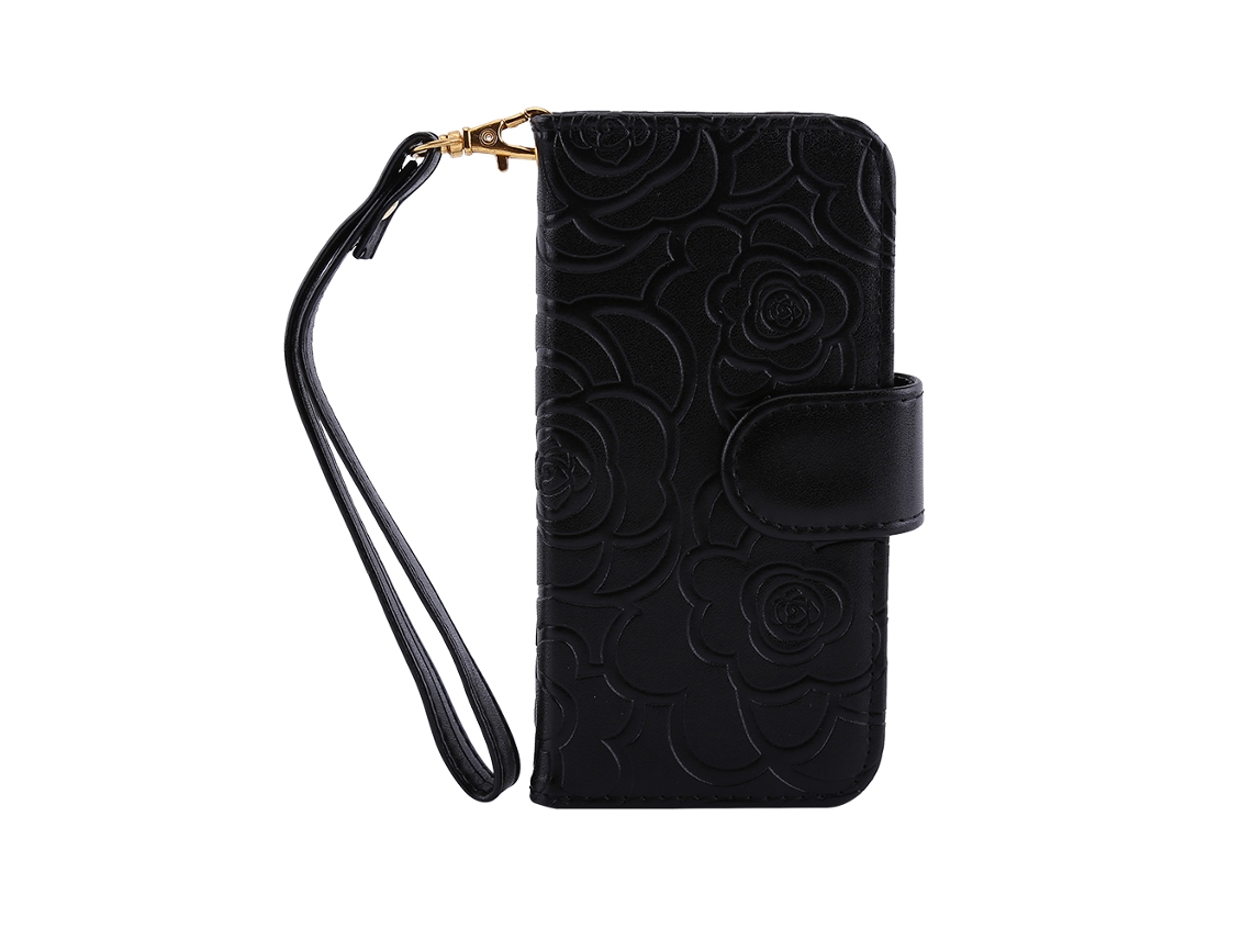 Estojocarteira de flores prensadas EOOCOO, com suporte e slot para cartões