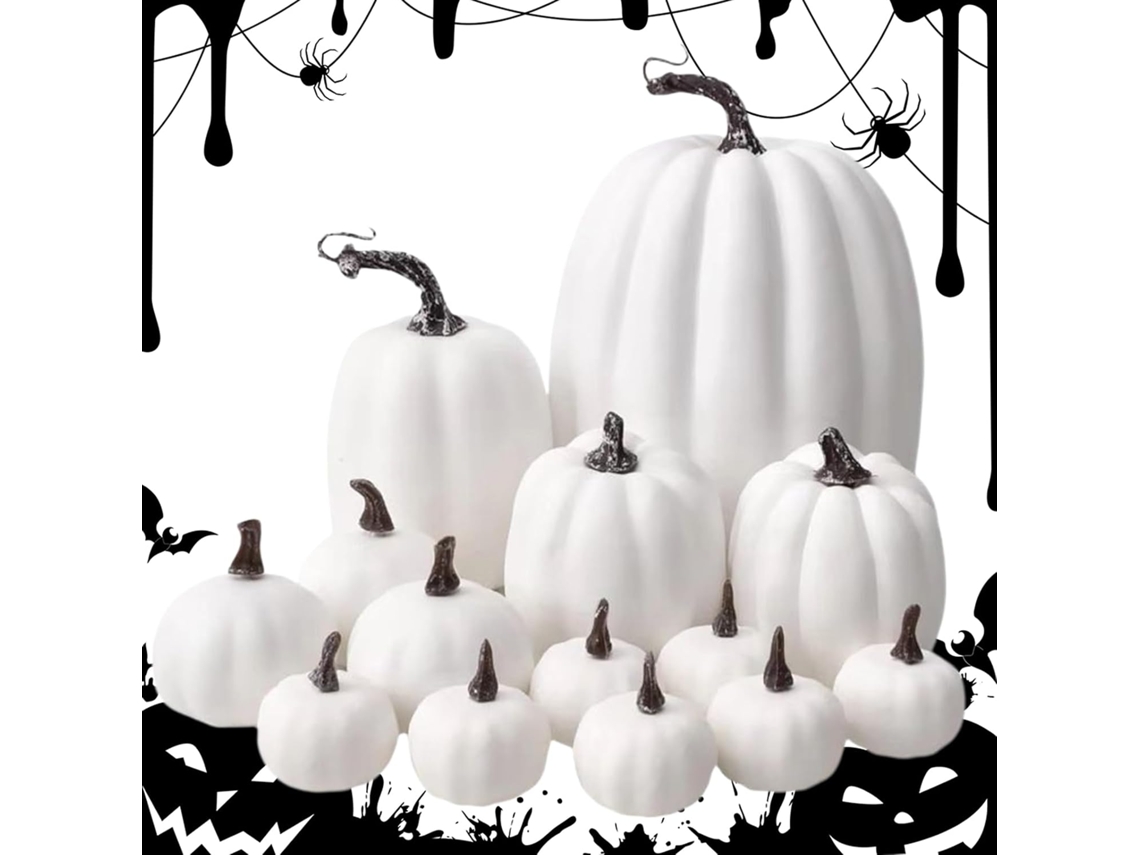 Conjunto De 14 Peças De Decoração De Abóboras De Espuma Para Centros De Mesa Com Tema De Outono |