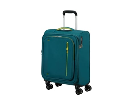 Mala De Cabine American Tourister Cloudrider 55cm 4 Rodas Expansível Azul Esverdeado 38,5l