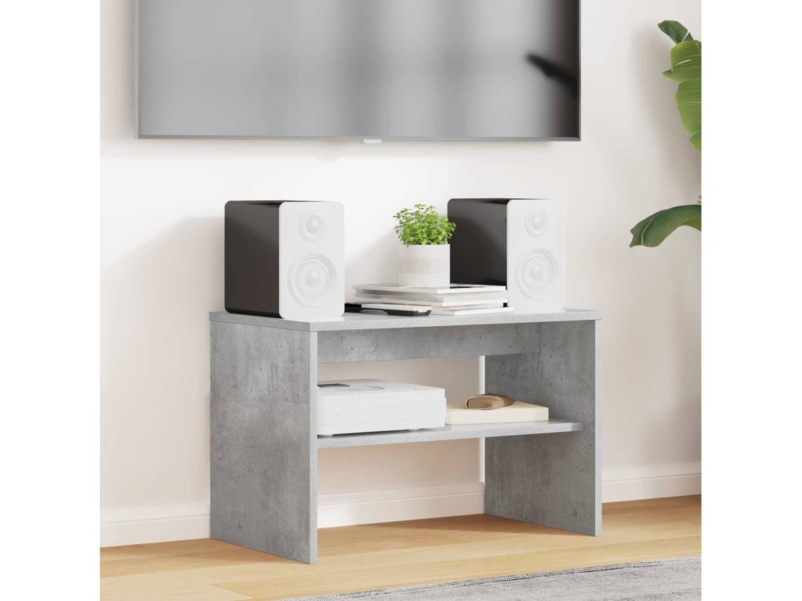 Vidaxl Gabinete Para Tv 60 X 35 X 40 Cm Cinzento Derivados De Madeira