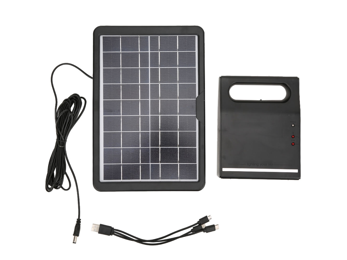 Sistema De Painéis Solares Domésticos Laxiscreed Com Armazenamento De Energia, Iluminação Led E Carregamento Usb