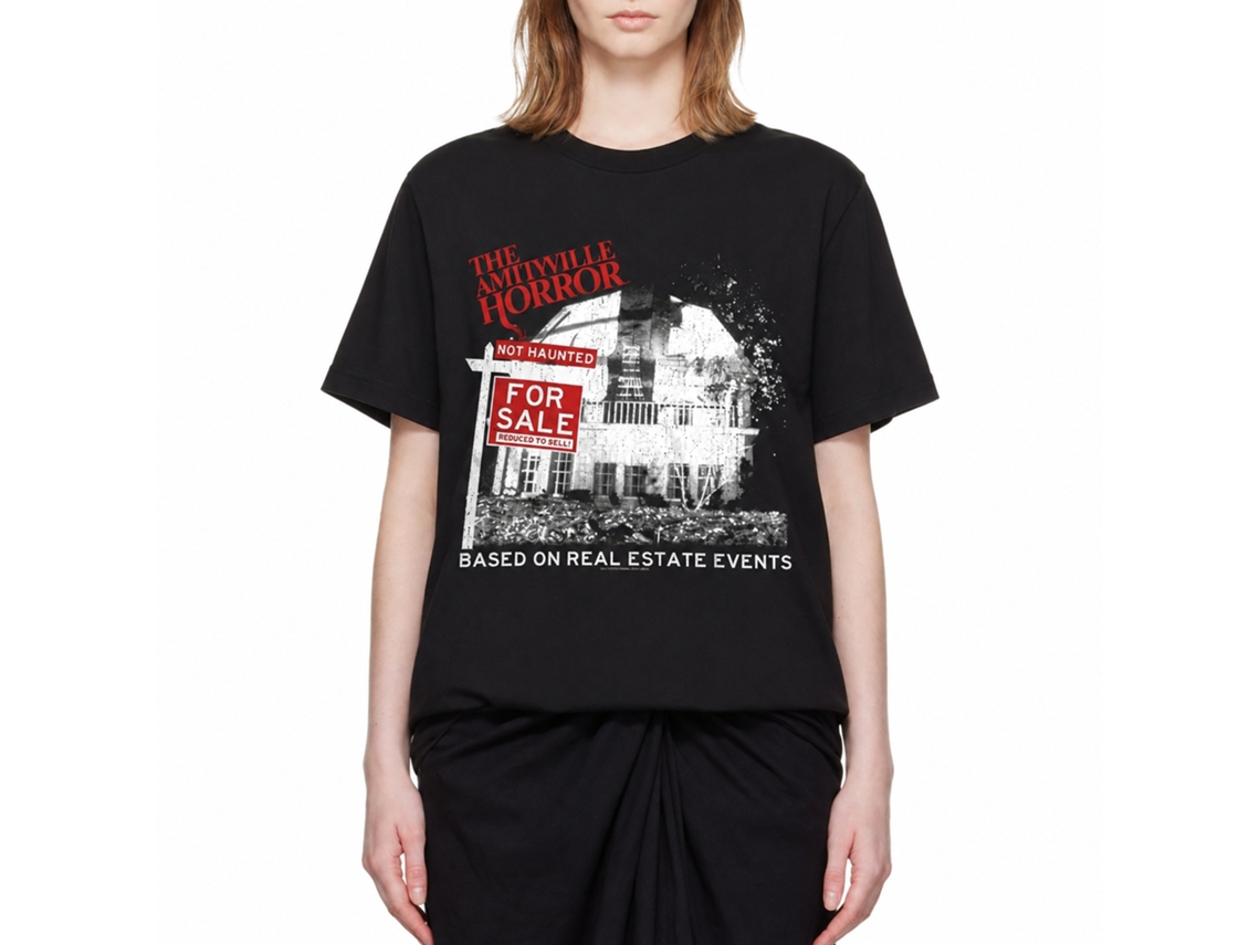 Rockinstone Amityville Horror Movie For Sale Black Adult T-shirt Size:xl