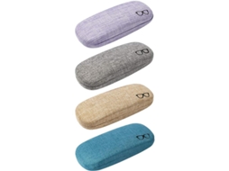 Conjunto de 4 Estojos Rígidos para Óculos, Grande de Linho, Protetor Simples AQUAFORGE