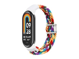 Bracelete para Xiaomi Smart Band 10/9/8 XIAOMOYU em Nylon Trançado com Fivela Magnética Arco-íris