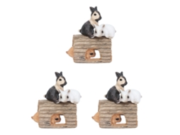 Simulation Conjunto De Modelos De Animais Selvagens Coelho De Brinquedo Plástico Simulação