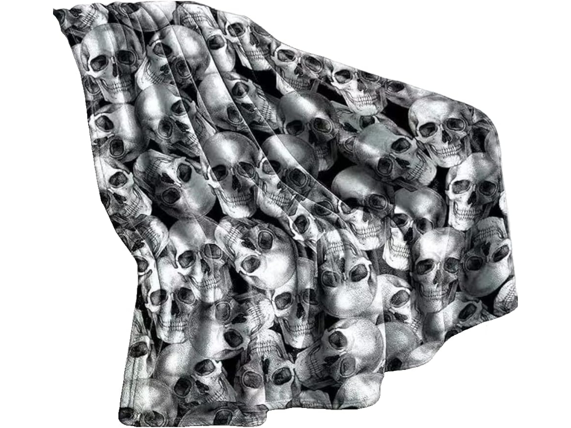 Manta Pequena Syjym Halloween em Flanela com Estampa Digital Confortável Macia e Quente de Dupla Face Ideal Pa