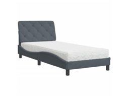 Bed, Beds Vidaxl Cinzeto Veludo (80 X 200 Cm)