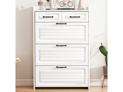 Sapateira ELISEFASHION 3 Portas e 2 Gavetas Genérico N657P28633233W (80x23,5x131 cm, Grande Capacidade)