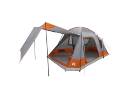 Conjunto 1.0 Barraca De Camping Vidaxl Cinzento Poliéster (8 Pessoas)
