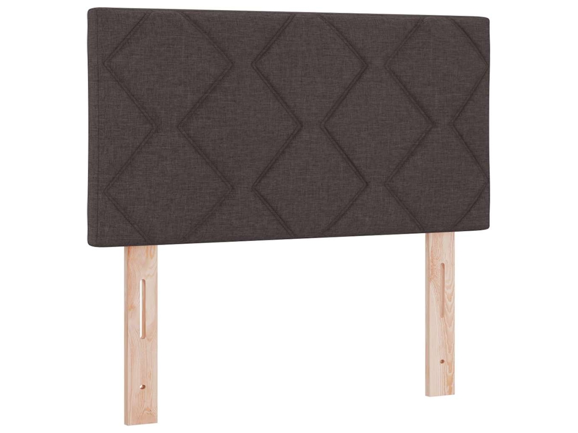 Cabeceira | Painel De Cama Marrom Escuro 80 Cm Tecido