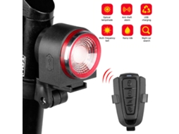 Luz Traseira De Bicicleta Com Sensor De Freio Inteligente Alarme Usb Carregável 3 Em 1 Impermeável