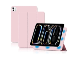 Capa Protetora Dobrável Tripla Com Fixação Magnética, Compatível Com Ipad Pro 11 (2024) (m4).