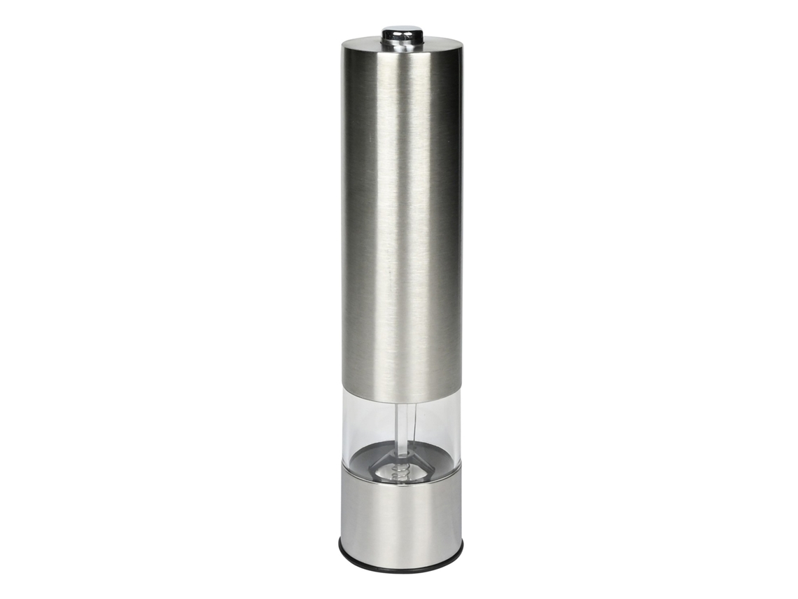 Moedor Elétrico De Sal E Pimenta, Aço Inoxidável, Aspereza Ajustável, Luz Led, 23 Cm