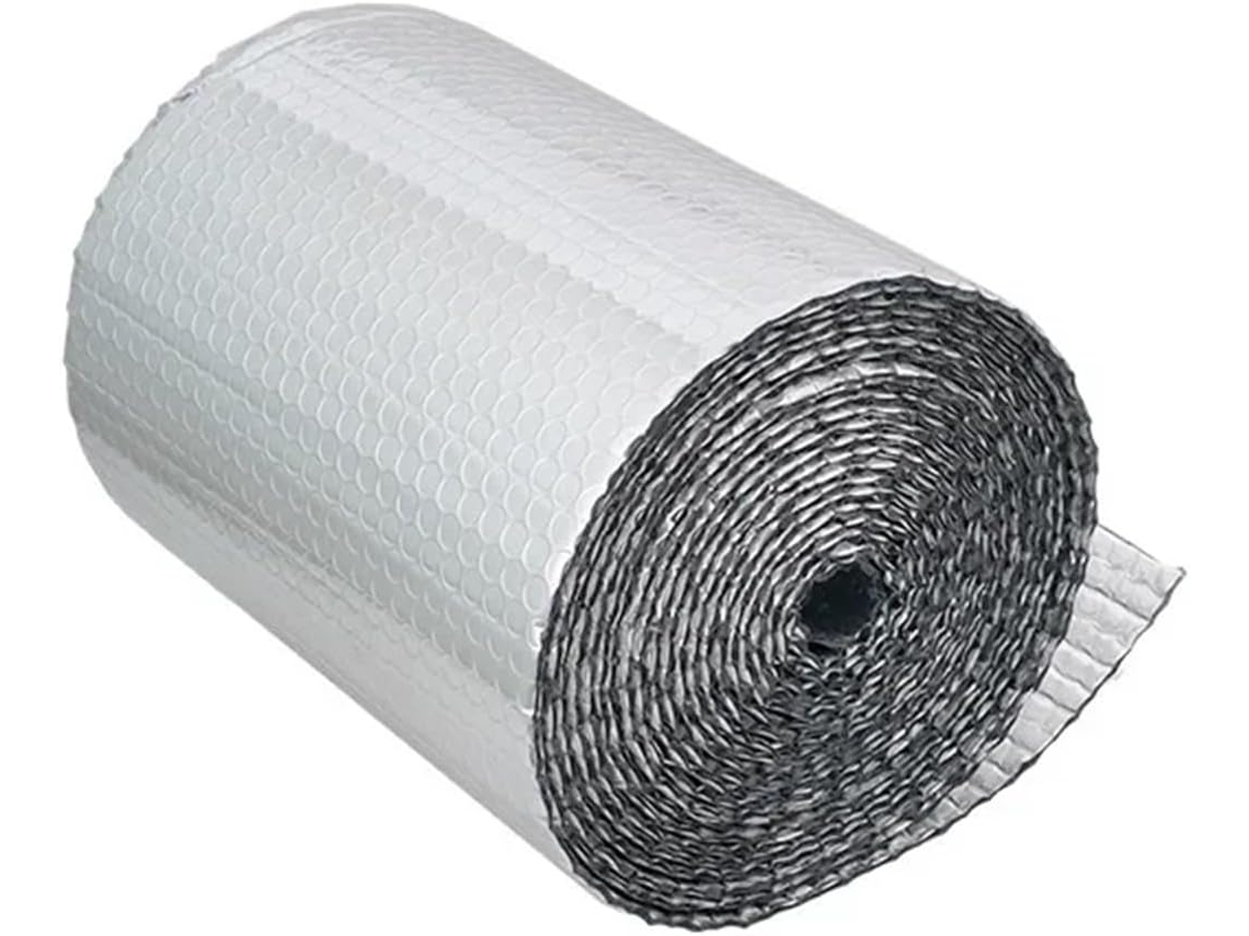 Rolo De Isolamento Térmico Em Alumínio, Película Térmica Refletora Para Radiadores, 5m De Comprimento, Alumínio Com