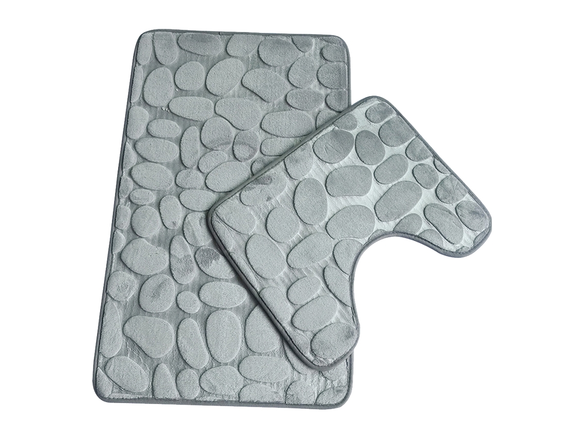 Tapete Antiderrapante para Banheiro e Capa para Assento Sanitário (50x40cm), Laváveis. MDUG (50x80cm)