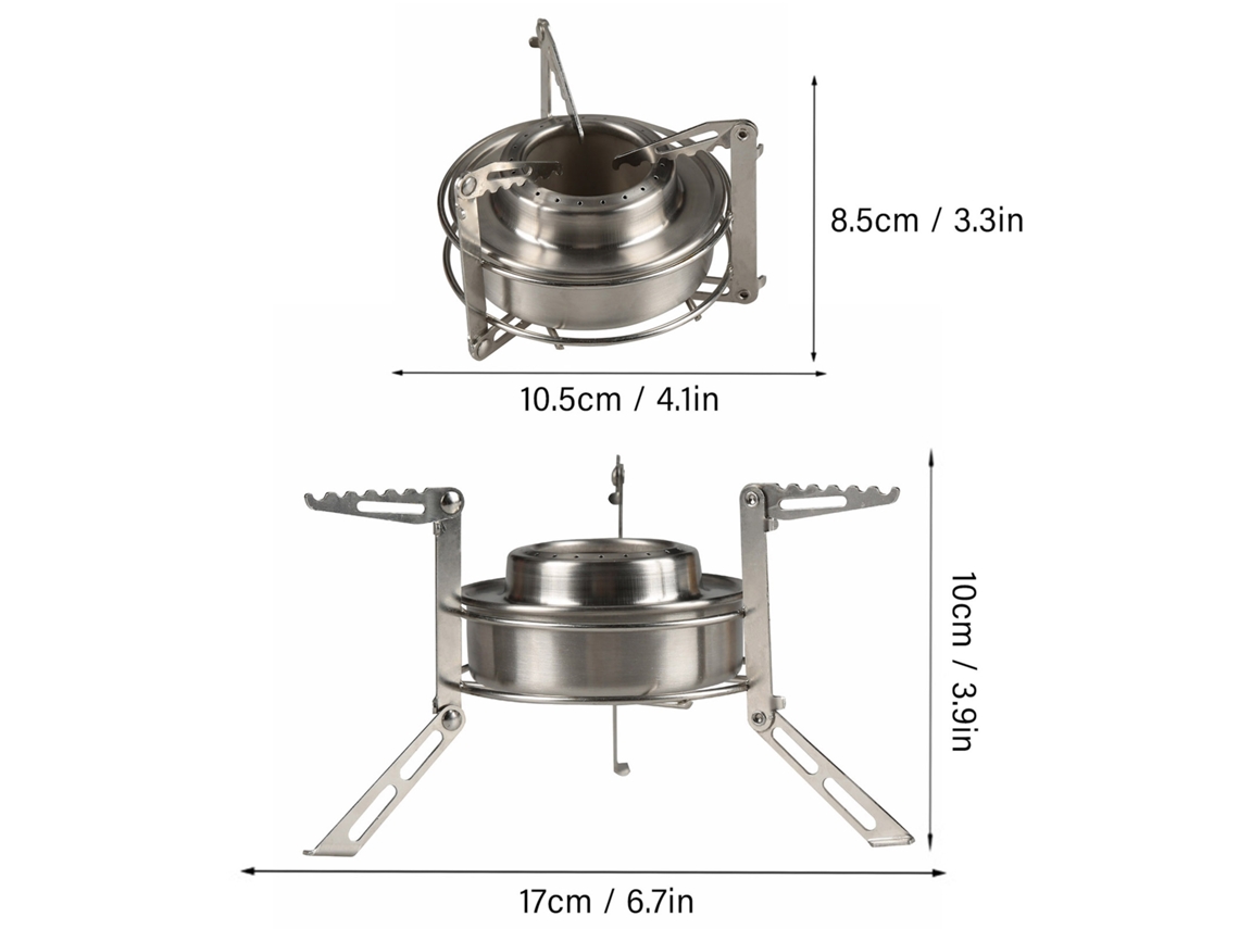 Fogão a Álcool Portátil para Camping Outdoor