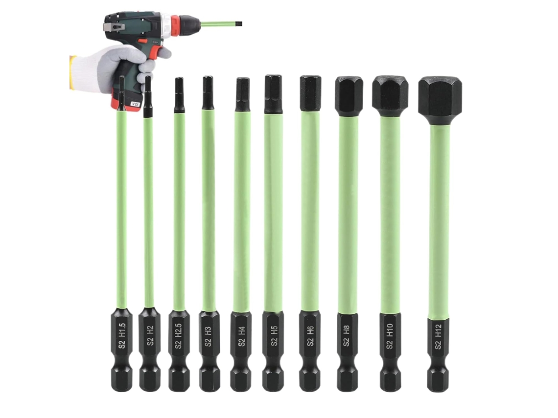 Conjunto De Brocas Allen | Adaptador De Encaixe Hexagonal De 6 Mm