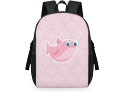 Mochila Tropicallife com Estampa de Baleia e Escamas 32,5 X 15 X 44,9 Cm Tecido de Malha