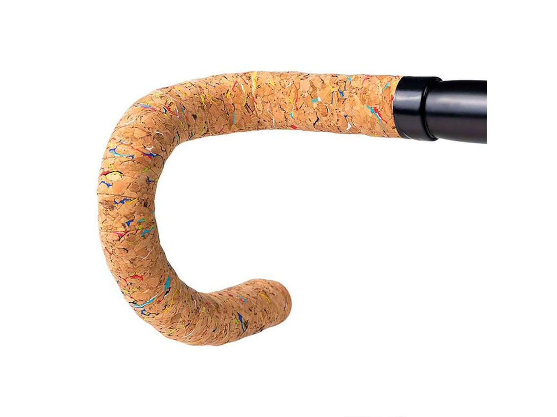 Fita de Guiador com Tampa Cork Natural Castanhobartape Industrial