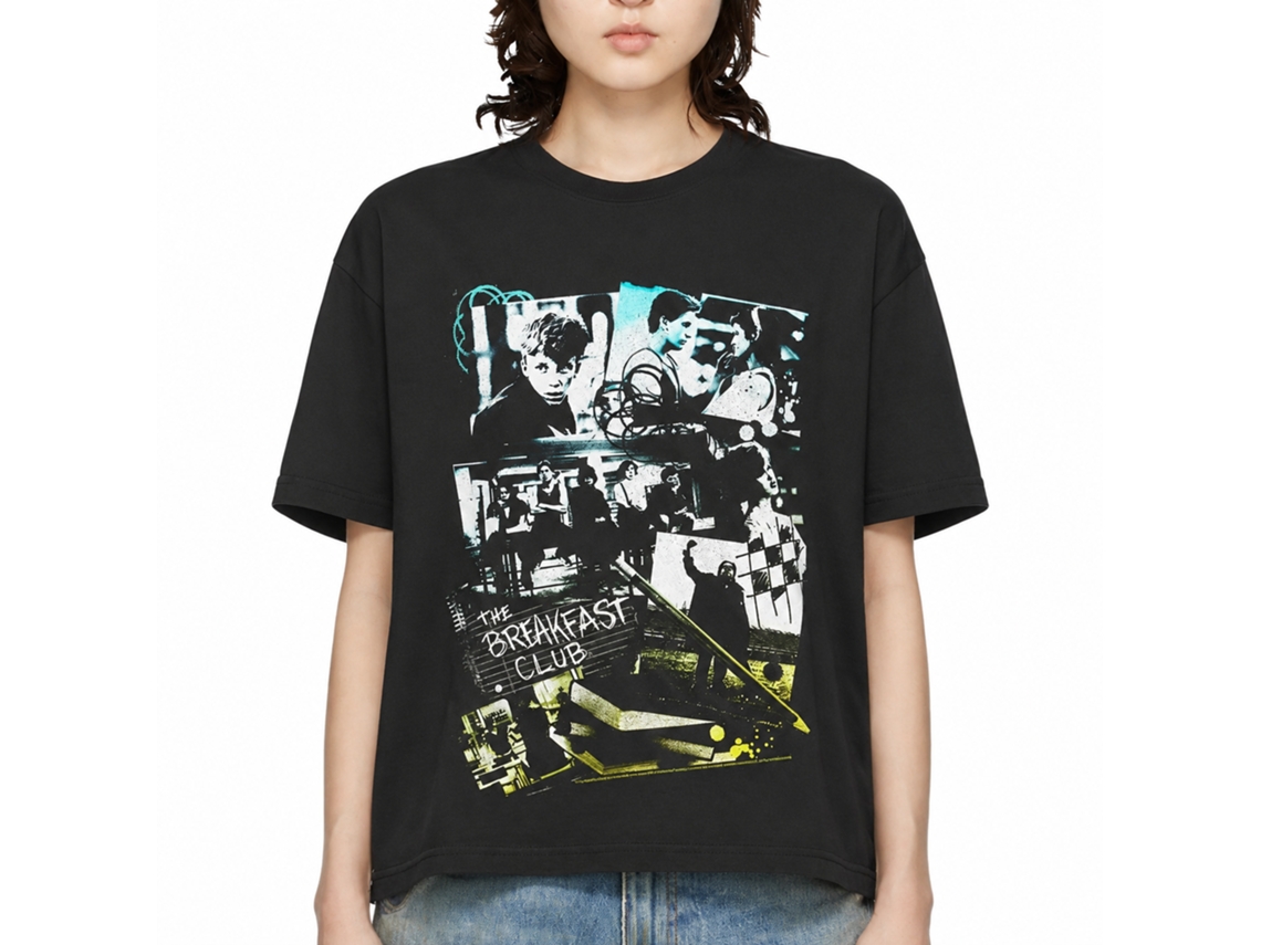 Rockinstone Breakfast Club Movie The Club Black Adult T-shirt Size:m