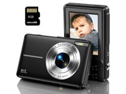 Câmera Compacta Digital  Dc403 Nível De Entrada De Crianças Presentes Câmera Fhd 44mp Zoom 16x 2.4 Poldas Tela 8gb Preto*