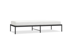 Bed Frame, Bed Frames Vidaxl Preto Aço (90 X 200 Cm)