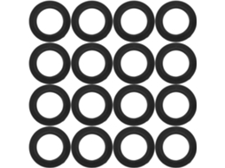 Conjunto De 50 Anéis Adaptadores De Plástico Preto Para Lâmpadas E12/e14