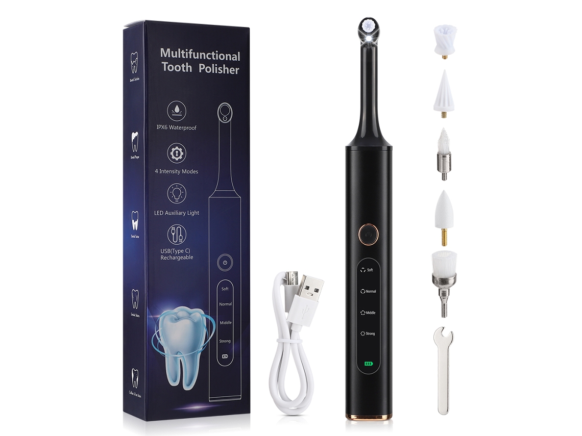 Fio Dental Elétrico Recarregável Via Usb para Remoção de Placa Bacteriana e Tártaro Dispositivo de Higiene Bucal. MDUG