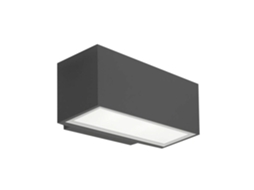 Aplique Led Afrodita Duas Caras 17 5W Ip65 Cinza Urbano Leds-C4 05-9911-Z5-Cl Preto LEDKIA