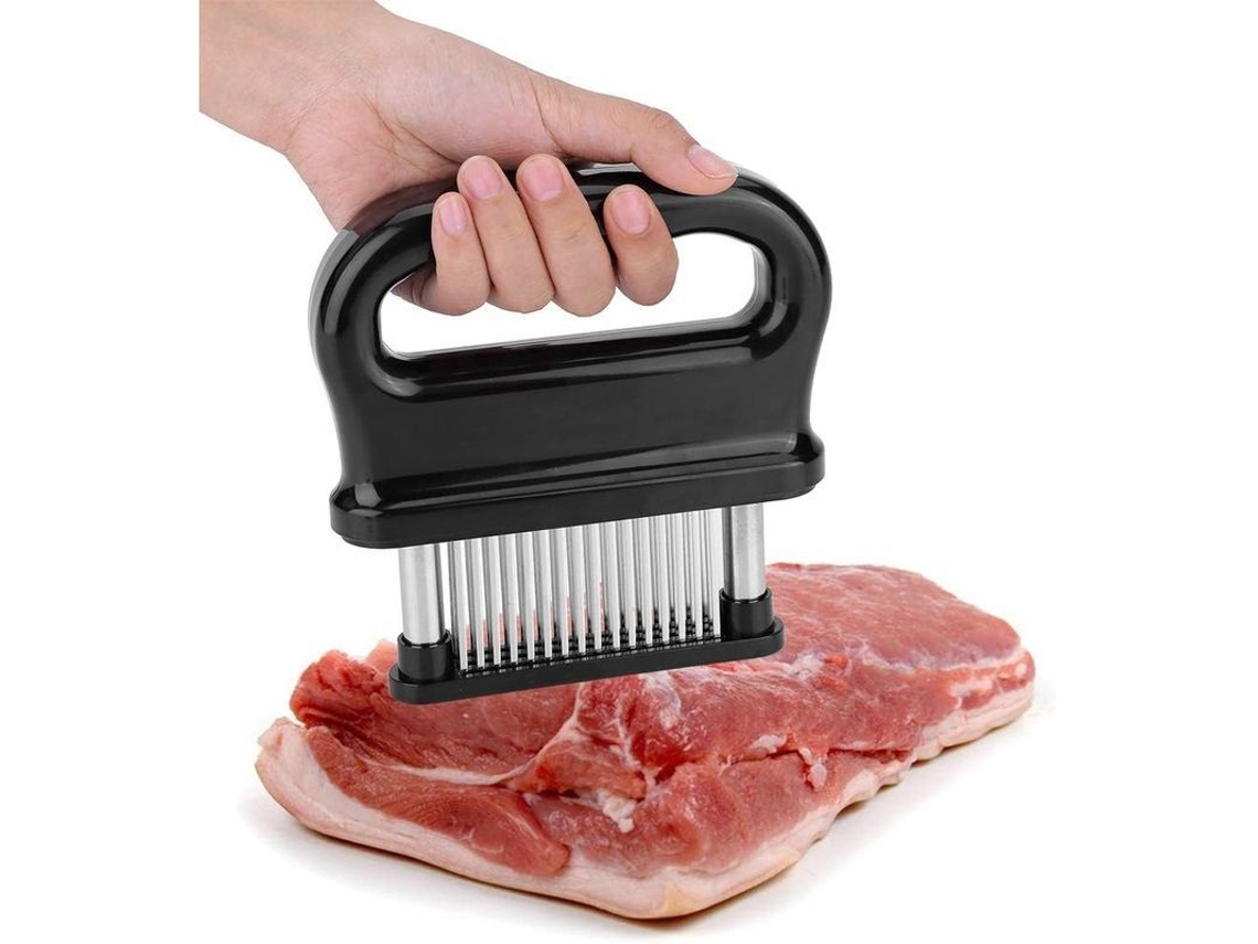 Amasador de Carne Nova Line 2025 com 48 Agulhas de Aço Inox para Amaciar Carne