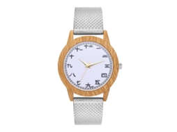 Relógio de Pulso Fashion Elegante Quartz para Homens e Mulheres Presente (prata)