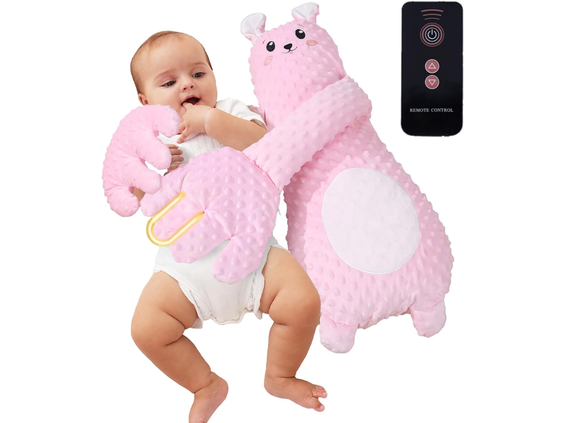 Boneca Calmante Para Bebé Com Tapinhas Automáticos, 3 Modos E Toque Macio, Coelho Elysve