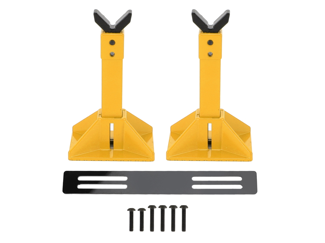 Mali suporte de Elevador de Carro Rc em Metal Ajustável para Carros de Controle Remoto 1/18 1/10 1/8 1/7 Amarelo