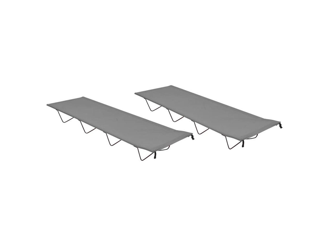 Camping Bed, Camping Beds Vidaxl Cinzeto Tecido (n/a)
