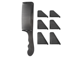 2026 peine Curvo para Barbeiros S Shaped Arc Profesional para Corte de Cabelo, Peine Curvo para Flat Top Preto