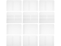 Pastas Organizadoras Kichouse Tamanho A5, Impermeáveis e Transparentes, em Pvc, 24 Unidades, 6 Furos, Reutilizáveis