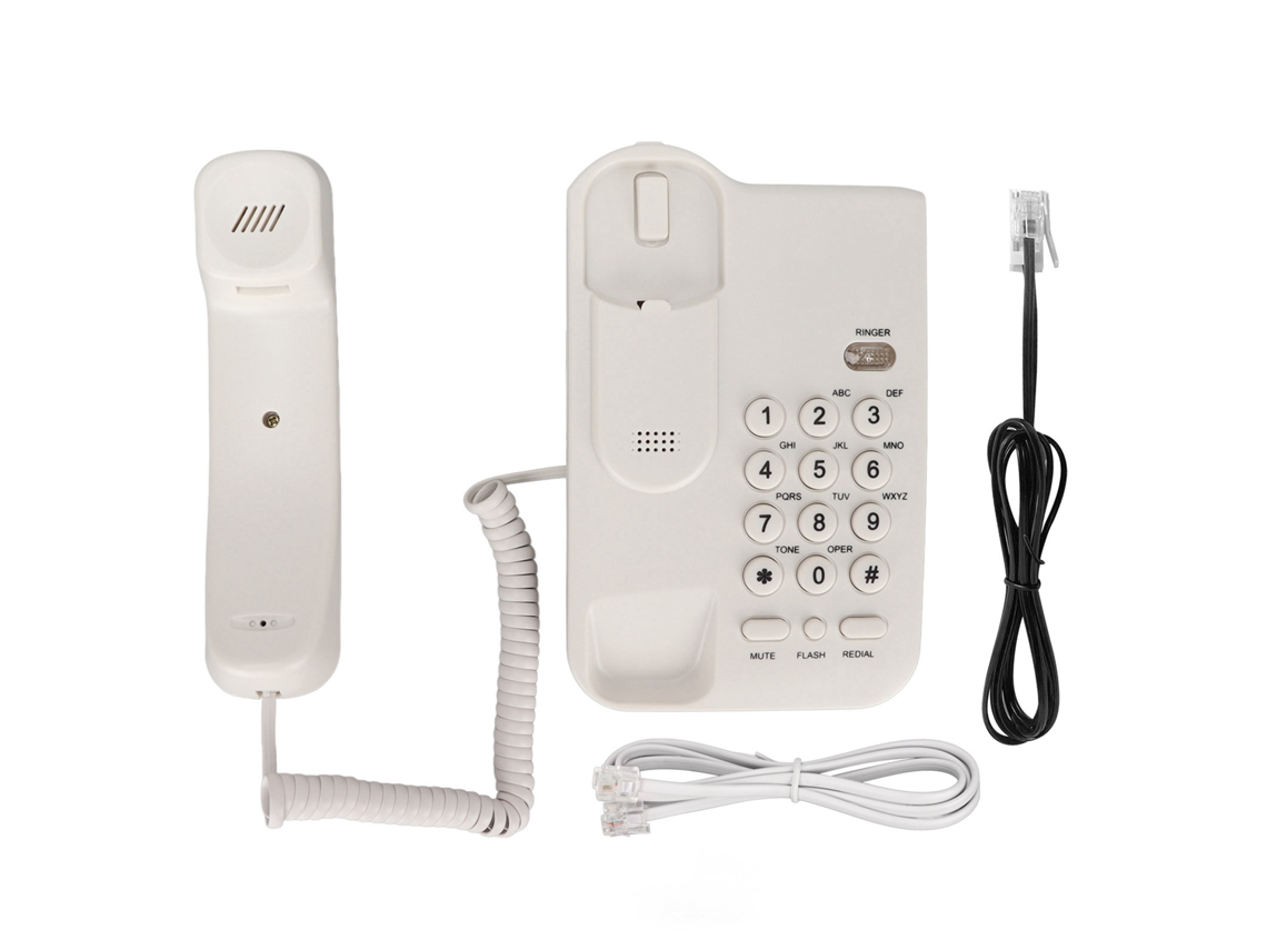 Aetheria telefone Fixo Fio Montado na Parede À Prova de Água Poeira Branco Retrô Residência Hotel Escritório