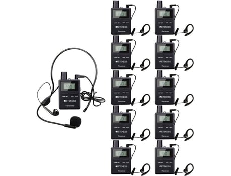 Tt109 Sistema De Guia Turístico Sem Fios, Alto Falante Bluetooth, Sistema De Tradução De 180m Para Fábrica, Viagem, Universidade Retekess