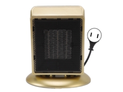 Laxiscreed Aquecedor De Mesa Mini Ouro, Aquecedor Elétrico 110v Para Uso Doméstico