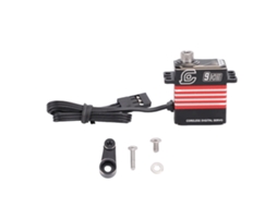 Mali servo Digital Micro Rc de 9kg com Braço À Prova de Água Ip66 Metal para Scx10 Iii 1/18 Crawler Vermelho